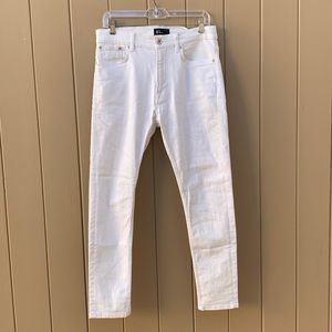 Zara Man White Denim Skinny Jeans sz32